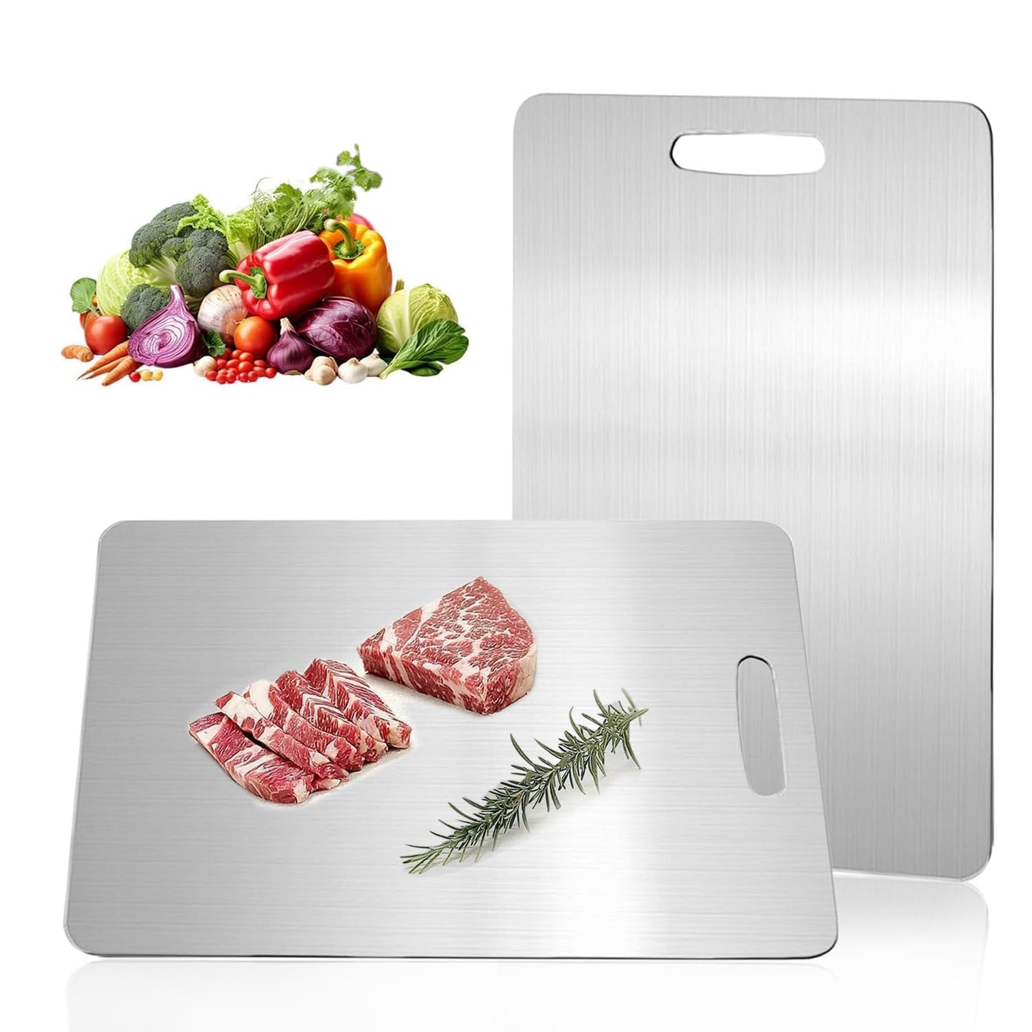Katuchef Titanium Cutting Board,2026 New 100% Pure Titanium Cutting Boards for Kitchen,Titan Cut Pro Non toxic Doubld-Side Durable Chopping Boards…