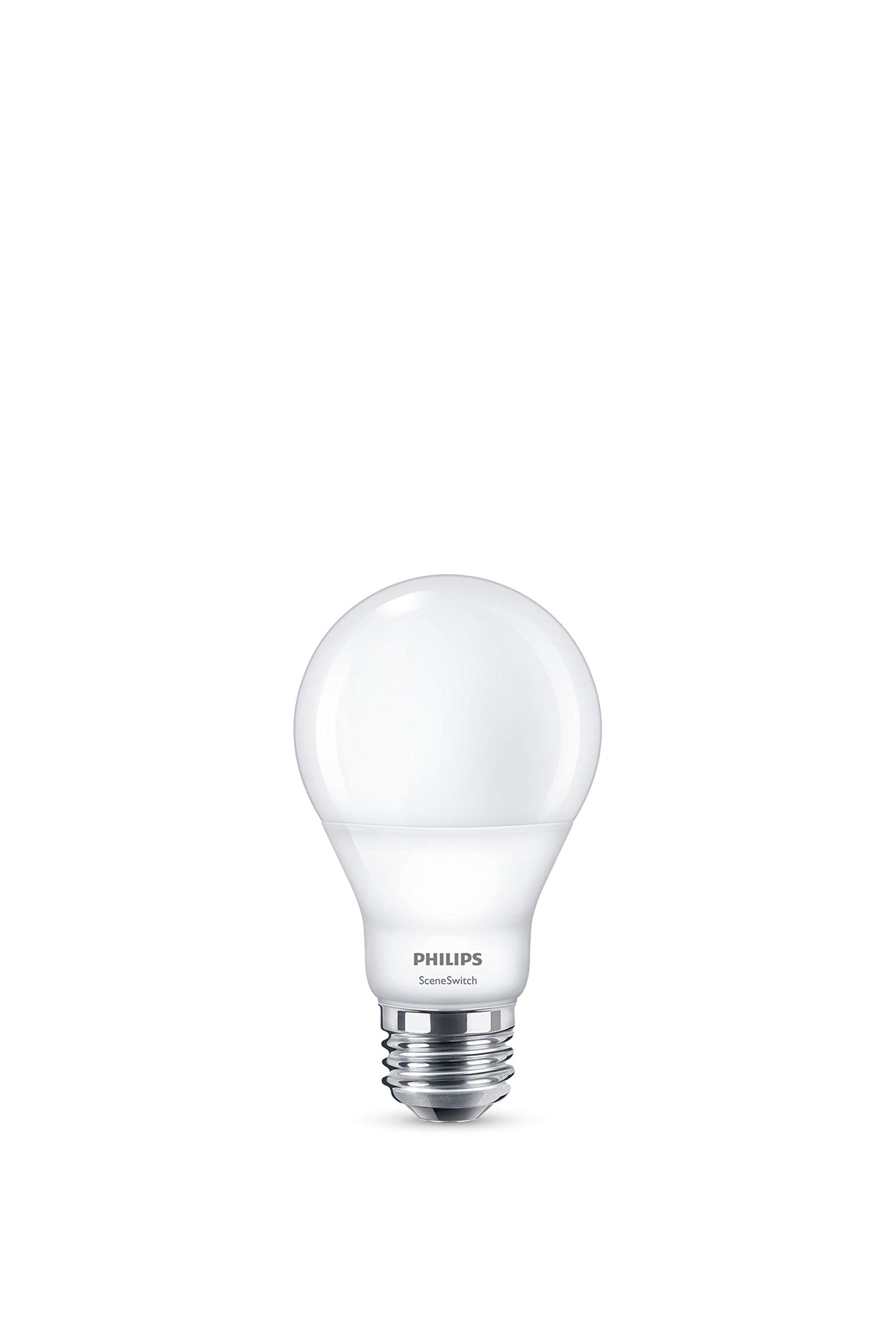 PHILIPS LED Frosted Non-Dimmable Scene Switch A19 Light Bulb - EyeComfort Flicker Free - 9W = 60W - 800/320/80 Lumen - Daylight (5000K) - E26 Base