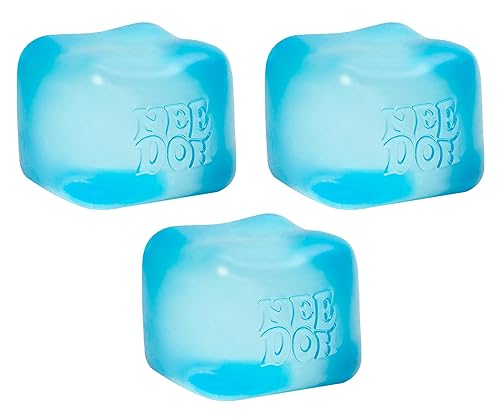 Schylling Needoh Nice Cube Sensory Toy with a Super Solid Squish - Colors May Vary 3 Pack
