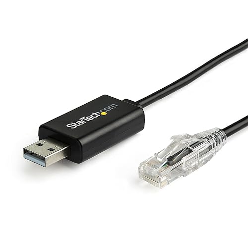 StarTech.com 6 ft (1.8 m) Cisco USB Console Cable - USB to RJ45 Rollover Cable - 460Kbps - Windows, Mac and Linux Compatible - M/M