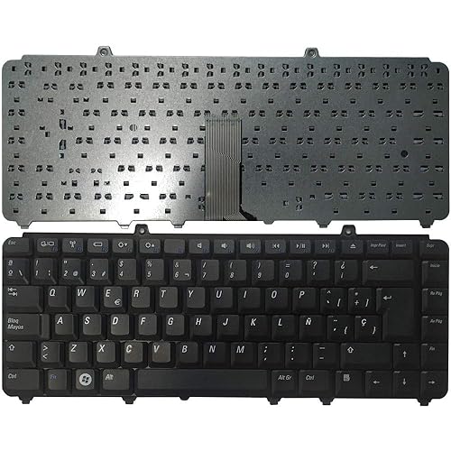 Laptop Replacement Keyboard Fit Dell Inspiron 1400 1420 1520 1521 1525 1526 1540 M1330 M1530 M1550 NK750 PP29L Spanish Layout (Black)