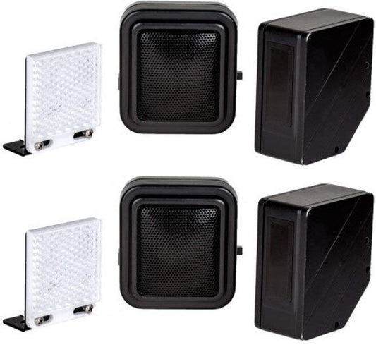 Seco-Larm E-931CS22RFCQ Wireless Entry Alert System (2 Pack) For Monitoring a Driveway or Use as an Entrance Indicator, Up to 22 Feet Sensing Range