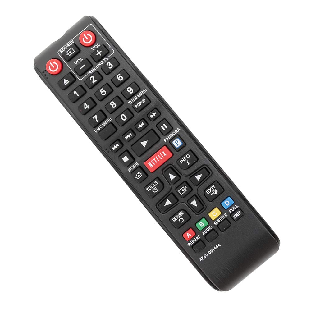 New AK59-00146A Replace Remote fit for Samsung Blu-Ray DVD Player BDE5300 BD-E5300 BD-E5300/ZA BDE5300ZA BD-E5300ZA BDE5400 BD-E5400 BD-E5400/ZA