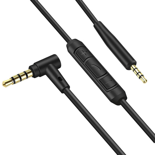 Miruchertter Replacement Headphone Cable Audio Aux Extension Cable Cord Wire with in Line Mic Volume Control Compatible with Bose QuietComfort QC25…