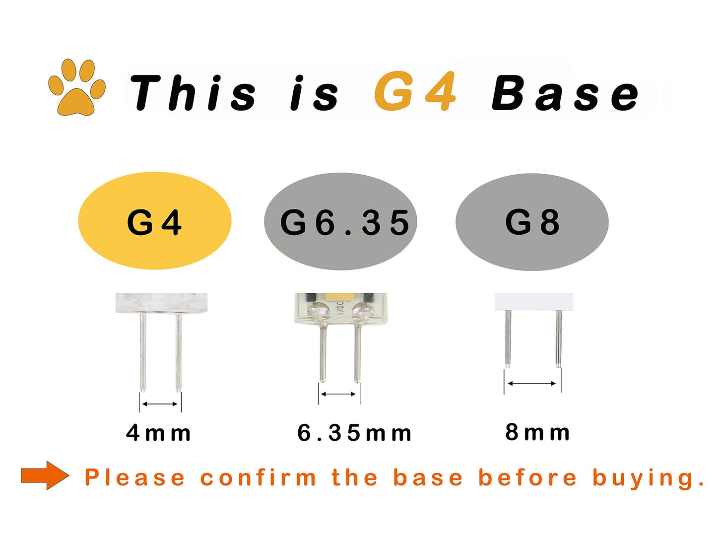 Lamsky G4 LED Bulb Bi-Pin Base AC 12V 24V G4 LED Bulb 2W 20W Halogen Replacement 3000K Warm White Dustproof Shockproof Dimmable(10-Pack)