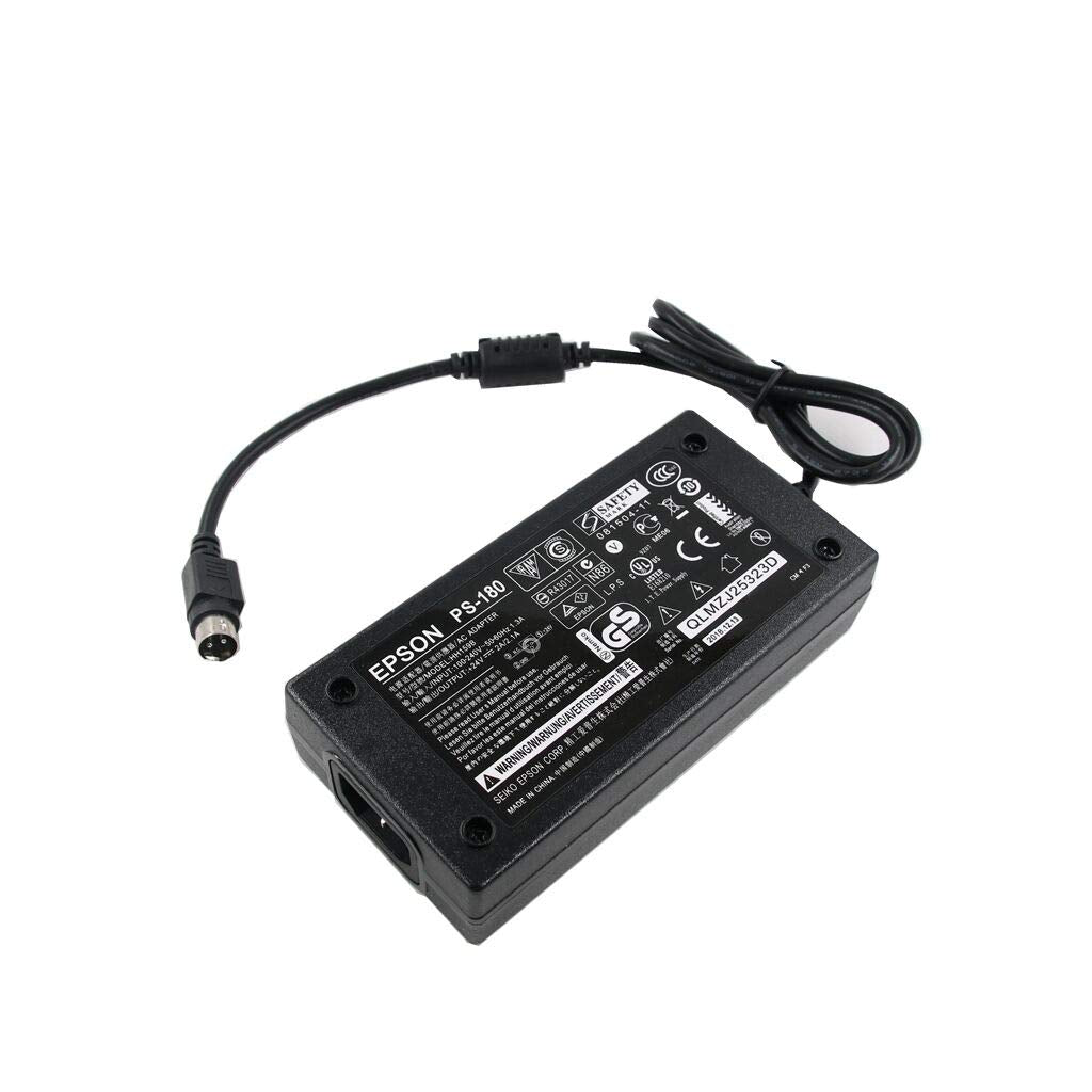 24V AC Adapter Replacement Fit for Epson PS-180 PS-170 PS-150 PSA242 C32C825343 M159A M159B M235A M129C TM-T88II TM Series T88III POS Printer DC…