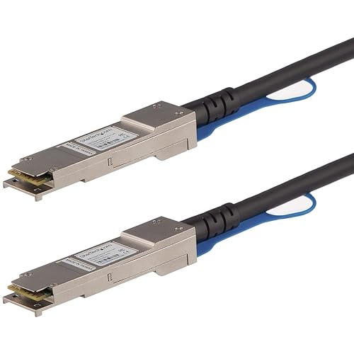 StarTech.com MSA Uncoded Compatible 3m 40G QSFP+ to QSFP+ Direct Attach Breakout Cable Twinax - 40 GbE QSFP+ Copper DAC 40 Gbps Low Power Passive