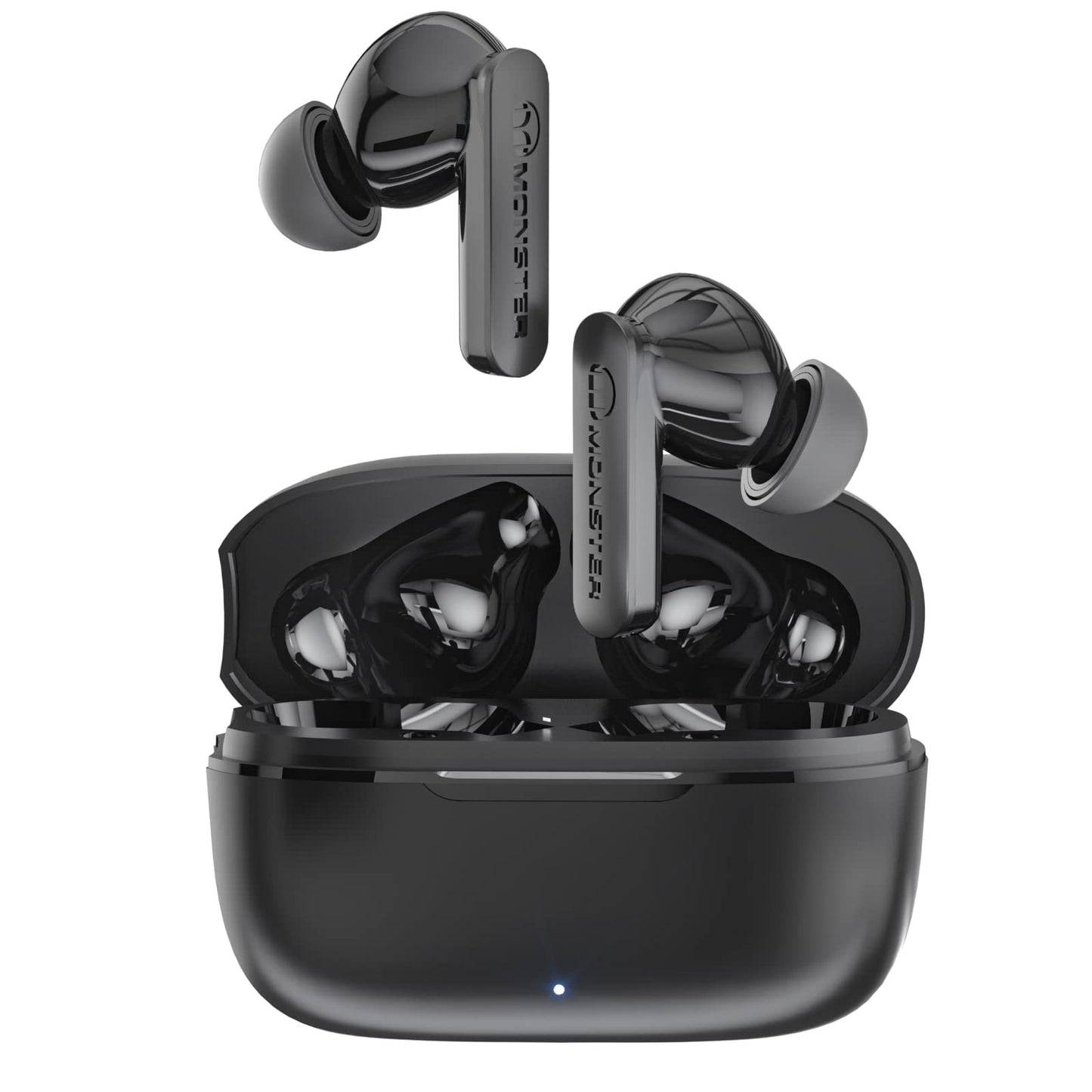 Monster N-Lite Clear Talk Wireless Earbuds Bluetooth 5.3 Headphones with IPX8 Waterproof, CVC 8.0 Noise Reduction, Fast Charging for Sport