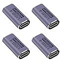 JUZITAO 4PCS USB C Coupler Extender Adapter Type C Female to Female Adapter Extender with 40 Gbps PD 100W 8K 60hz Video Compatible for Thunderbolt…