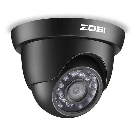 ZOSI 720P HD 1280TVL 1.0MP Hi-Resolution 4 in 1 TVI/CVI/AHD/CVBS CCTV Camera Home Security System Day/Night Vision For HD-TVI, AHD, CVI, and CVBS/960H