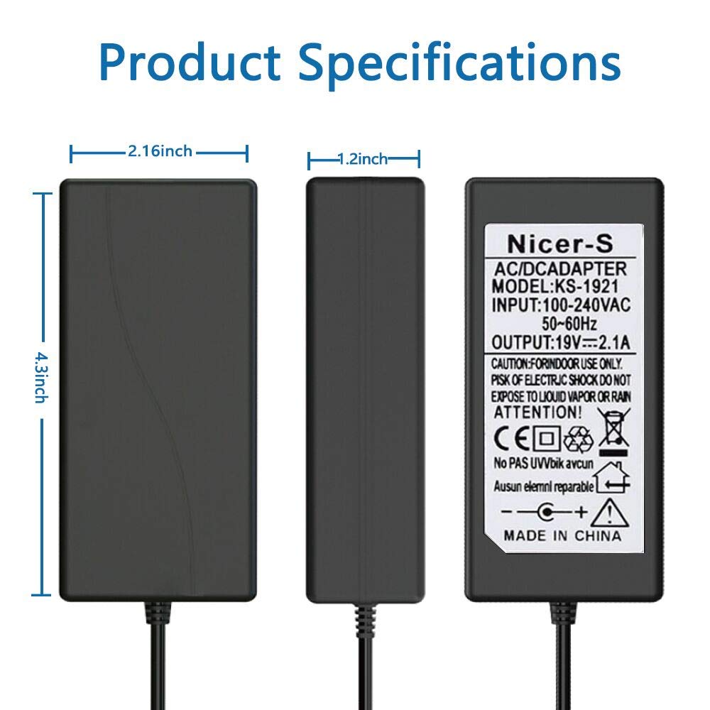 AC Adapter Charger Replacement for Harman Kardon Onyx Studio 4/3 / 2/1 Wireless Portable Speaker Onyx Studio Wireless Speaker System 6132A-ONYXST…