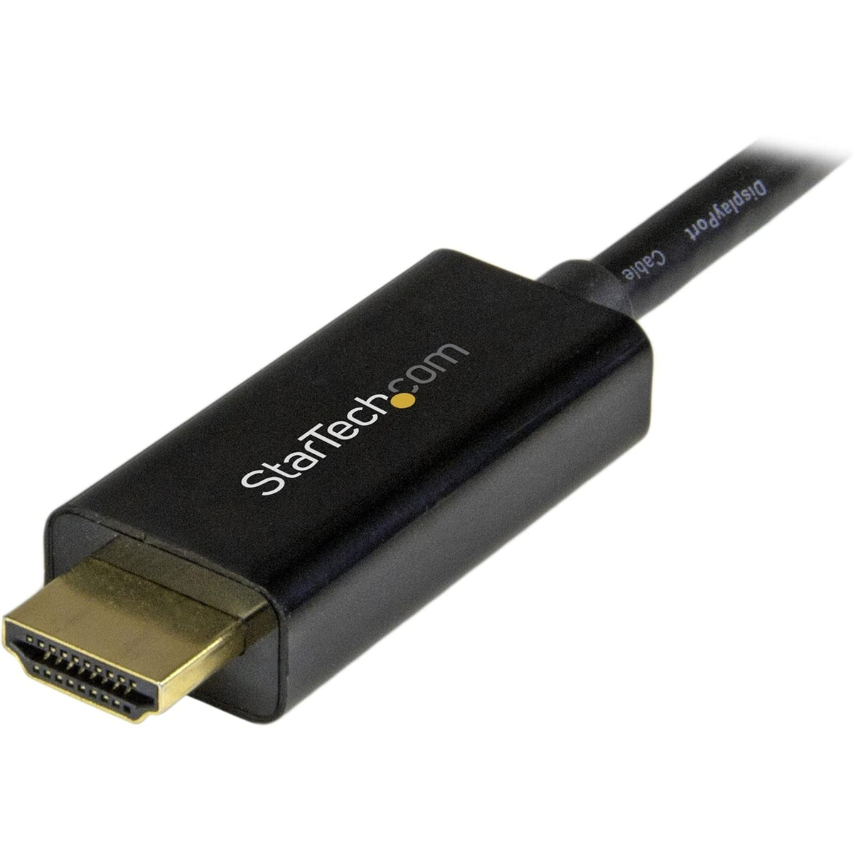 StarTech.com Mini DisplayPort to HDMI Adapter Cable - mDP to HDMI Adapter with Built-in Cable - Black - 5 m (15 ft.) - Ultra HD 4K 30Hz