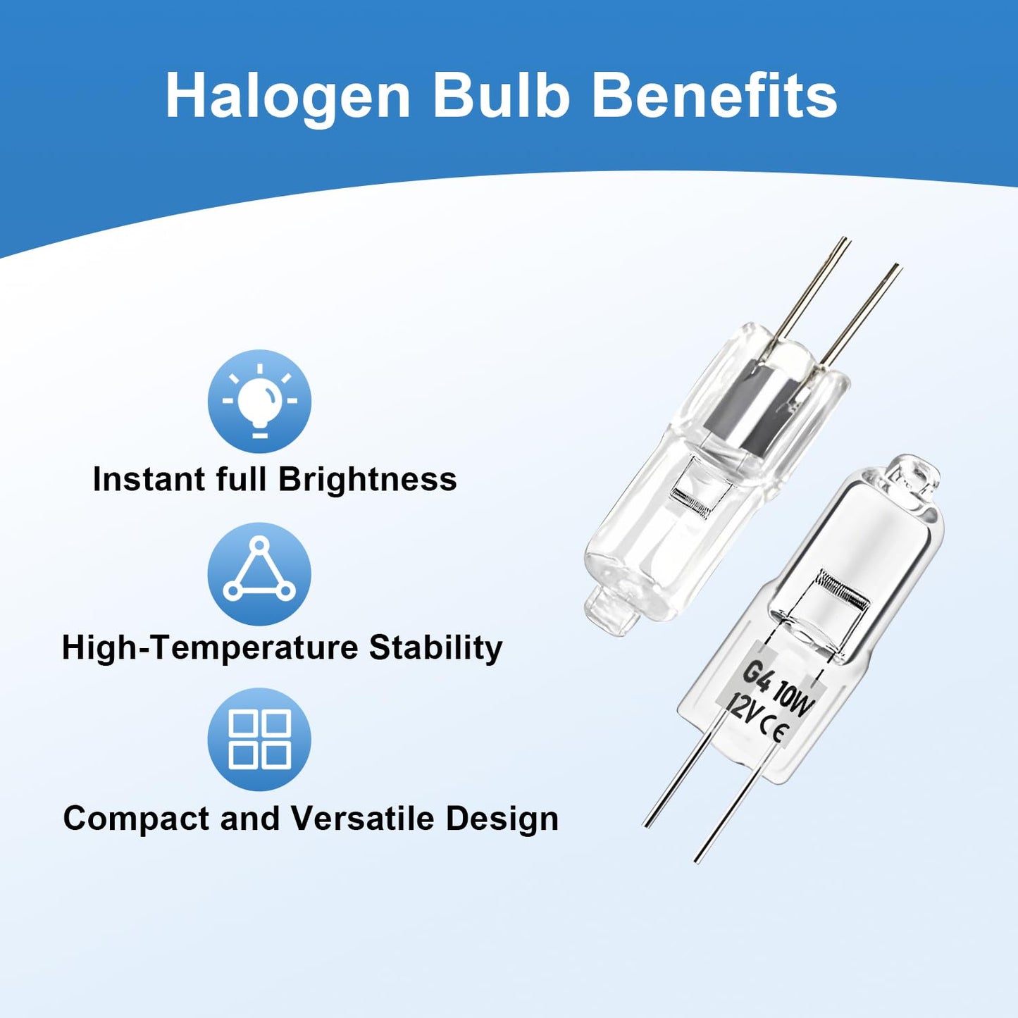 SDRZJX 2 PCS Halogen Oven Light Bulbs G4 10W 12V Compatible with Dacor Wall and Electric Oven Stove Range Replace#: 86573 8-6573 DE81-05142A 86364
