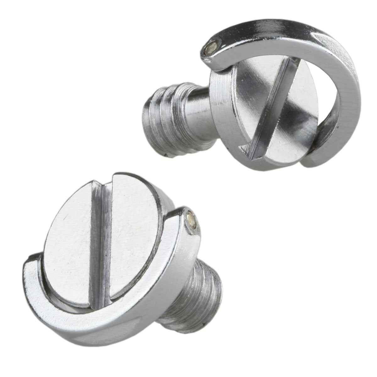 Haoge 1/4"-20 D-Ring Stainless Steel Mounting Fixing Screw for Camera Tripod Monopod Quick Release Plate (Pack of 2)