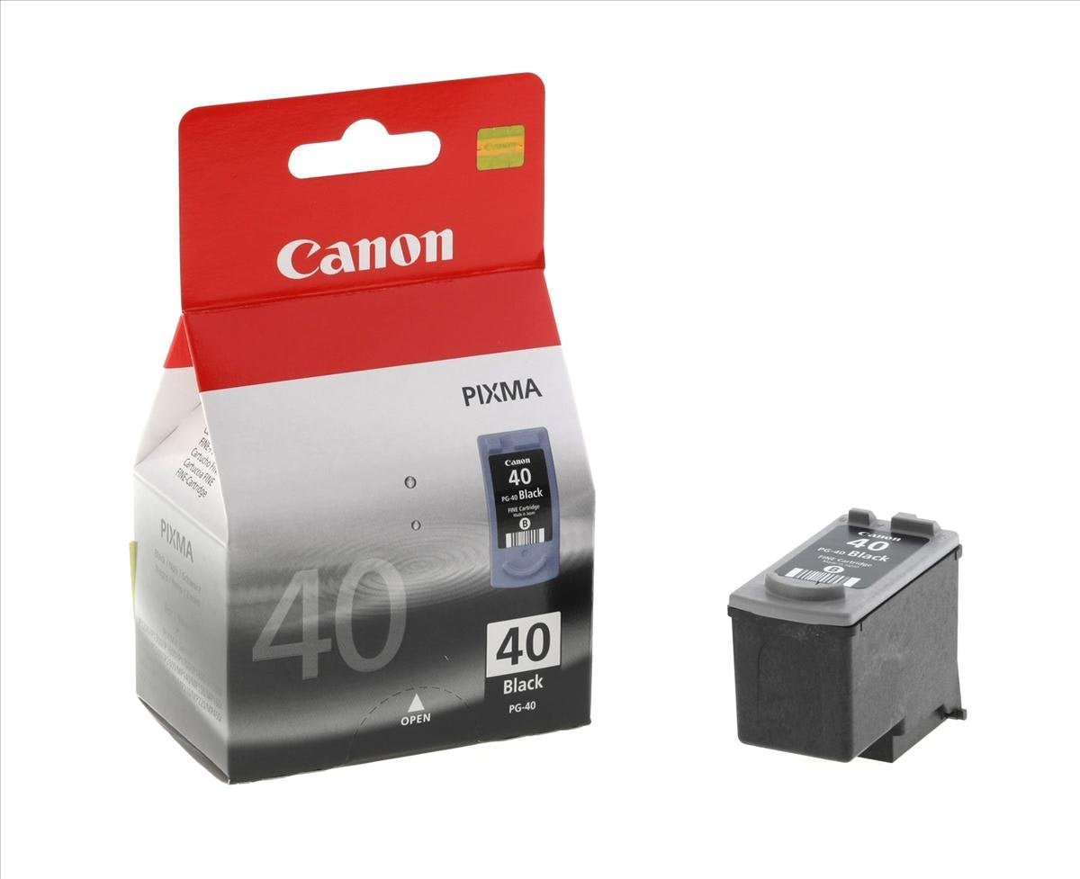 Canon Genuine PG-40 (0615B002) Black Ink Cartridge for Pixma iP2600,1800,1700,1600 in Retail Packaging