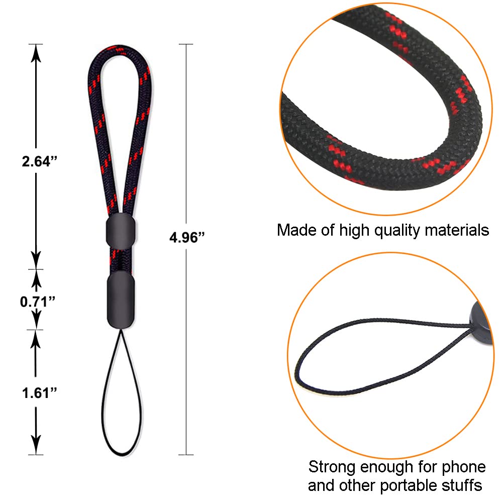 Pluxen Adjustable Finger Lanyard Small Strap, Cell Phone Charms Compatible with iPhone Case Camera USB Flash Drives Keys and Other Portable Items
