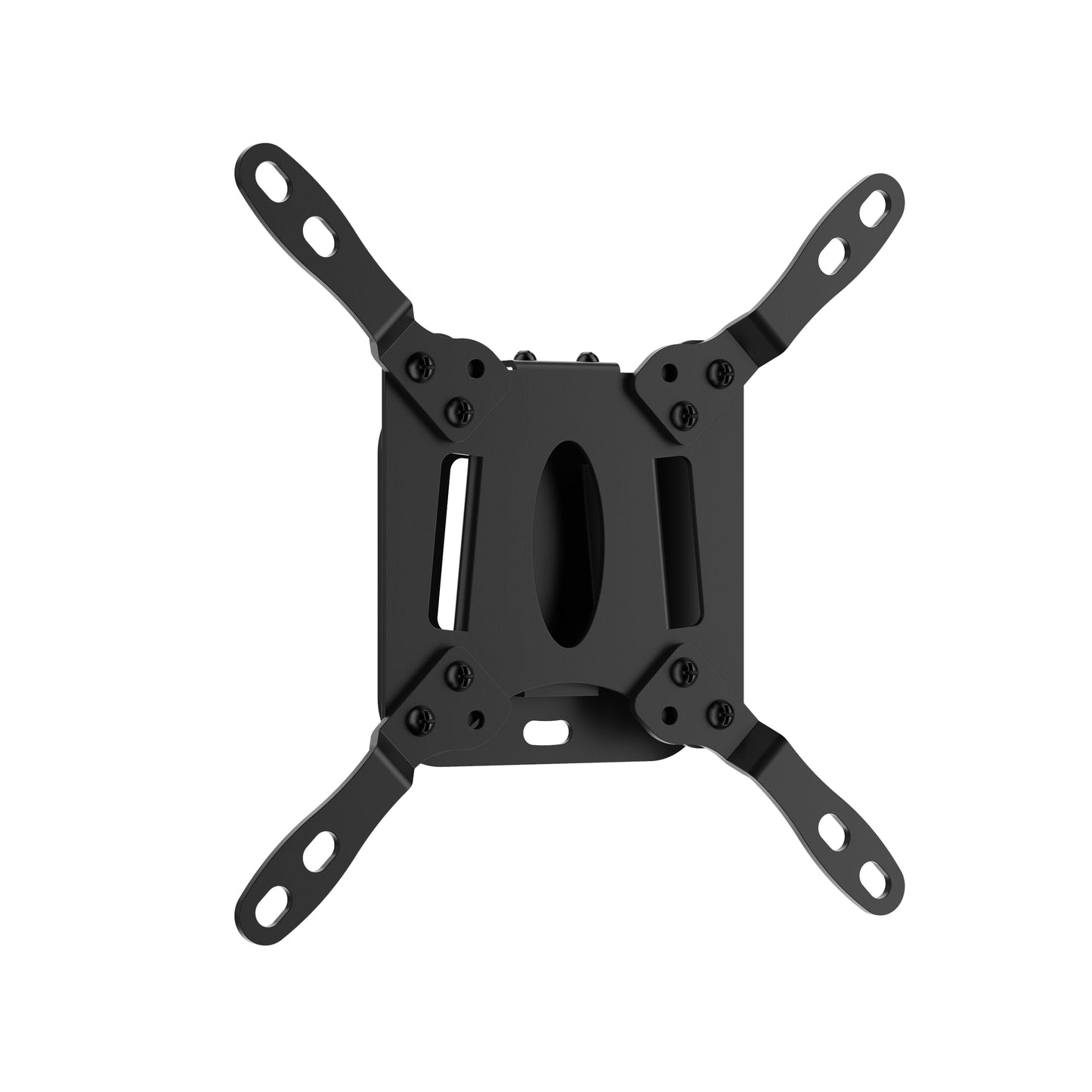 Mount-It! Low Profile Fixed TV Wall Mount for 24 to 50" Inch Screens, Slim TV Wall Mount Fits VESA 100 and 200 mm, Flush TV Bracket Heavy-Duty Steel