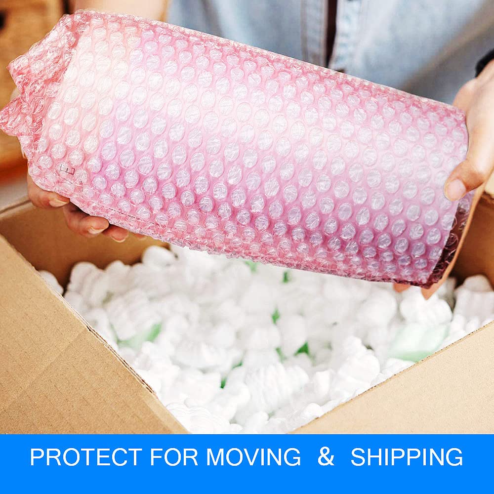 packbabol Bubble Cushioning Wrap Rolls 2-Pack, 12 Inch x 72 Feet 3/16" Air Bubble, Bubble Moving Wrap for Packing, Moving Supplies, Small business
