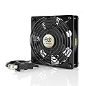 AC Infinity AXIAL 1225, Quiet Muffin Fan, 120V AC 120mm x 25mm Low Speed, UL-Certified for DIY Cooling Ventilation Exhaust Projects