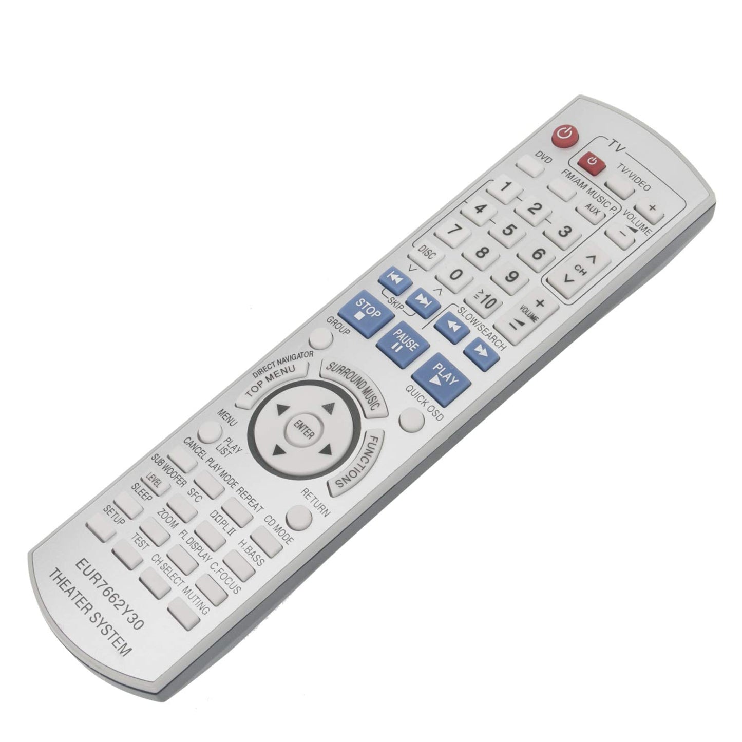 EUR7662Y30 Replacement Remote Control fit for Panasonic DVD Receiver Home Theater Stereo System SA-HT740 SA-HT743 SA-HT940 SA-HT744 SA-HT740P SC-HT740