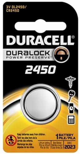 Duracell Lithium Battery Security 3 Volt DL2450B 1 Each (Pack of 3)