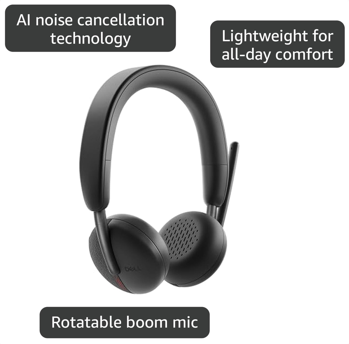 Dell Wireless ANC Headset WL5024, Hybrid ANC, Teams Certified