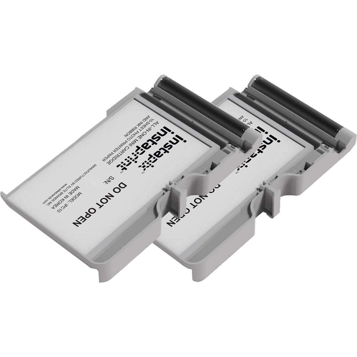 Minolta Instaprint Cartridges - 2 Pack, 20 Total Prints - Compatible with Instapix Cameras & Kodak 4Pass 2x3 Instant Print Cameras, 6x4 Inch Color