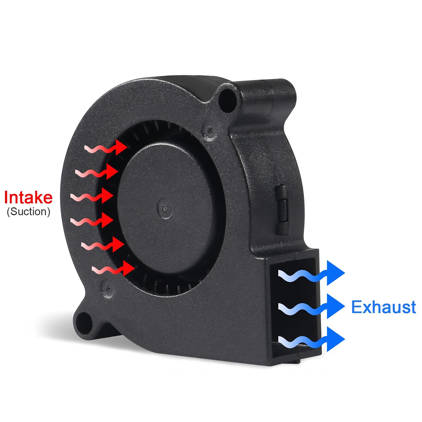 4 Pack Brushless Dual Ball Bearing Blower Fan, MELIFE 12V 5015 Turbine Turbo 50x15mm - High Speed 12V