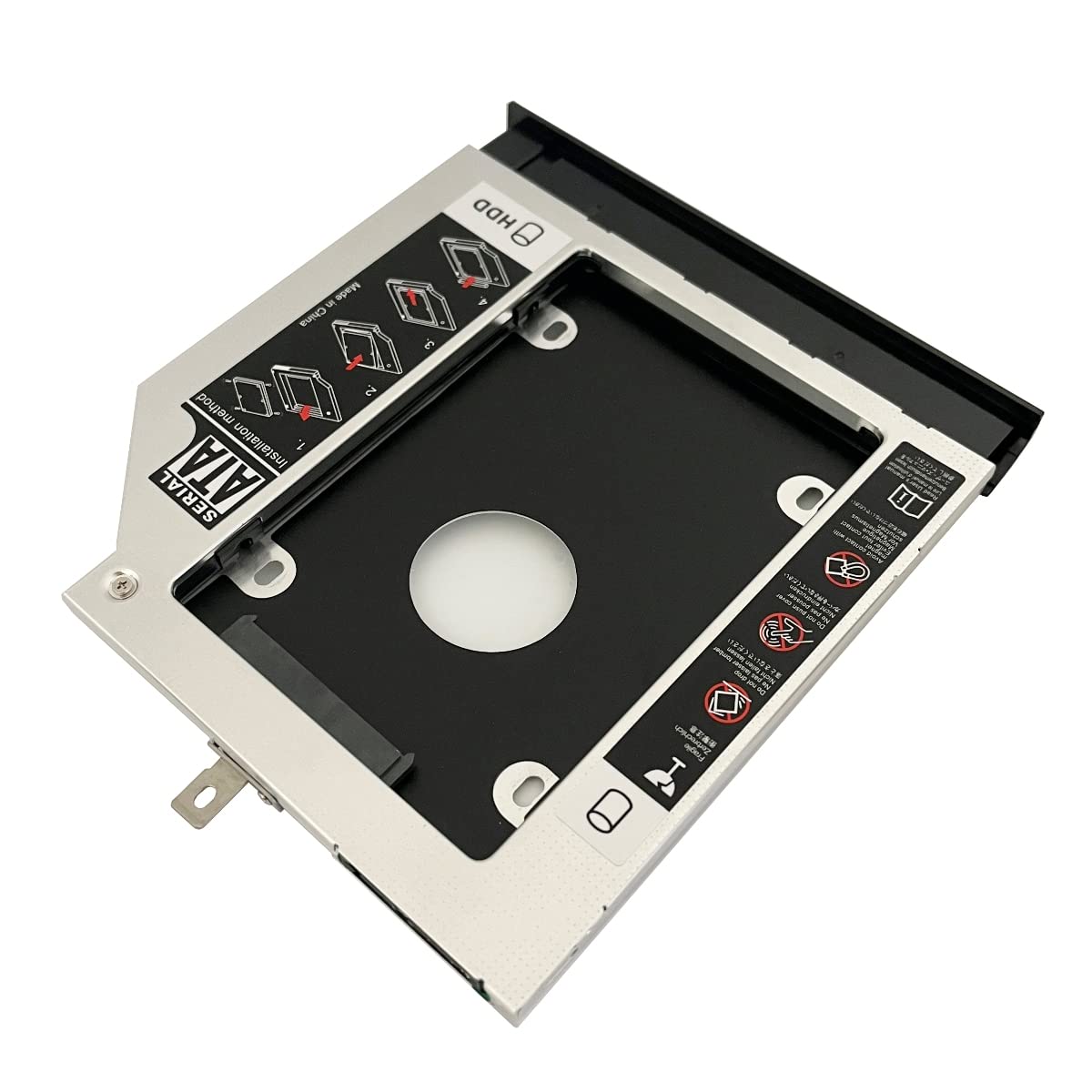 2nd HDD SSD Hard Drive Optical Frame Caddy Tray for Lenovo G40-30 45 75 G40-70 G40-80 G50-80 G70-80 with Bezel Front Panel Faceplate Metal Bracket
