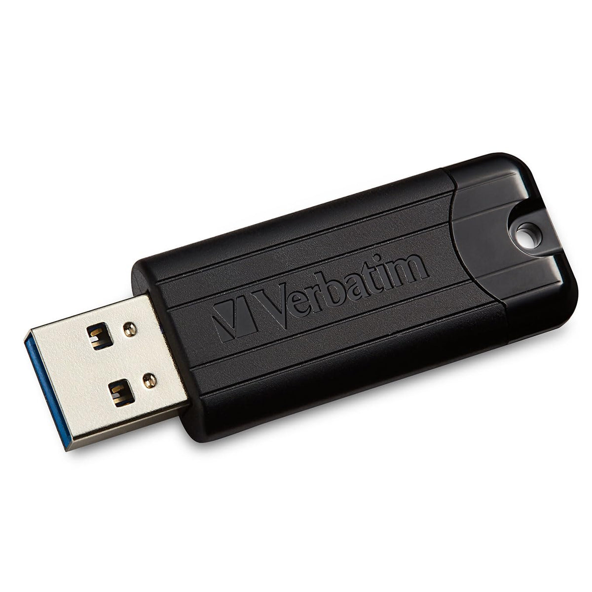 Verbatim 32GB Pinstripe USB 3.2 Gen 1 Flash Drive Retractable Thumb Drive - 10 Pack Black