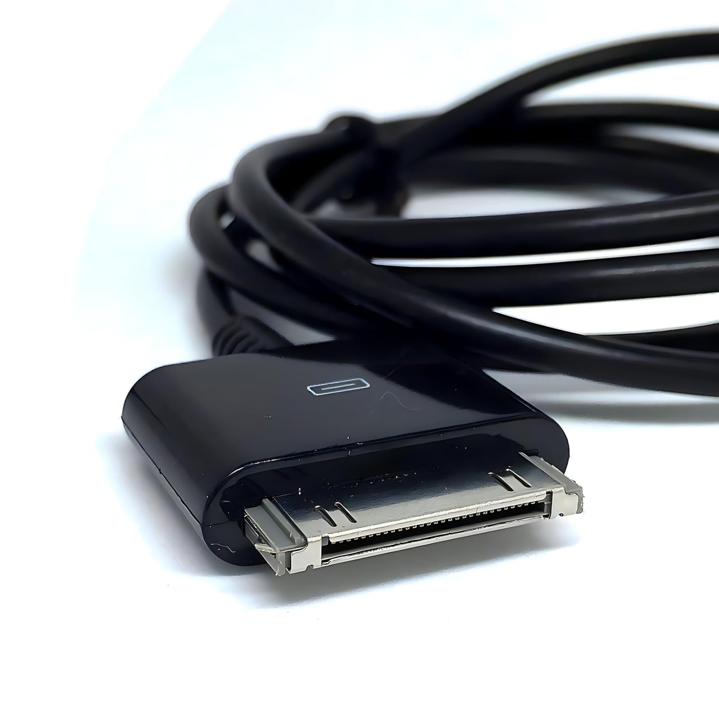 2 PCS Stereo 3.5mm AUX Input to 30-Pin Male Dock Universal Connector Cable Adapter for iPod/iPhone/iPad (4.9 FT, Black)