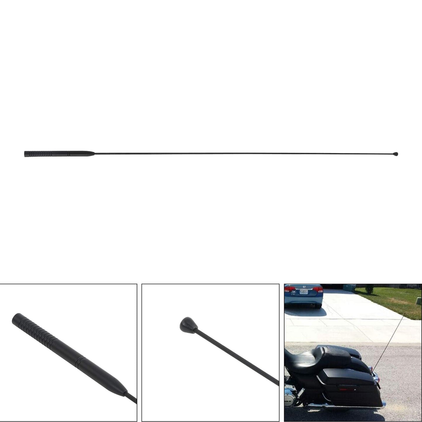 Green-L AM/FM Antenna Fit for Harley 1986-2024 Touring Street Road Electra Glide Trunk