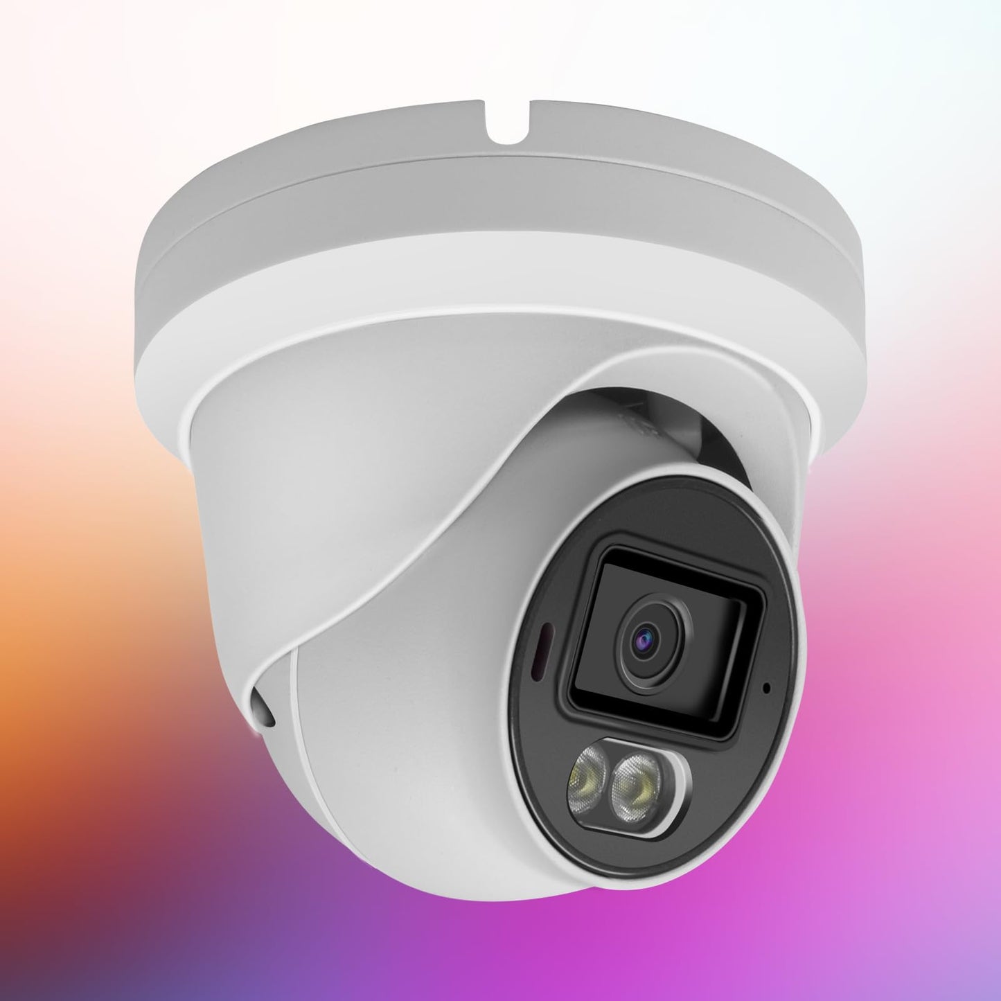 5MP Full Color Security IP Camera, 3K PoE IP Dome Security Camera with Smart Dual Light, Two Way Talk, 98ft Night Vision, 110°Wide Angle, IP66