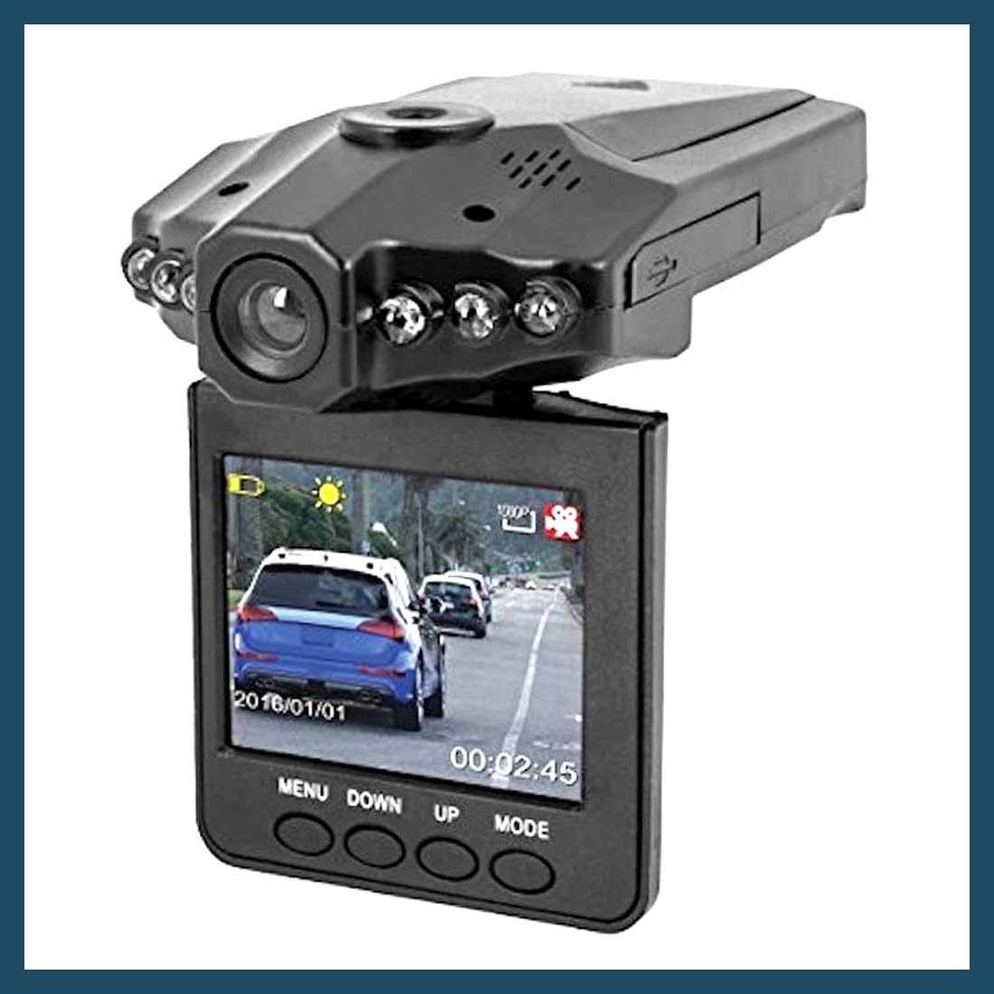 Car Cam Buddy - 2.5 inch HD Camera Recorder Car Dash Cam with Endless Loop Recording