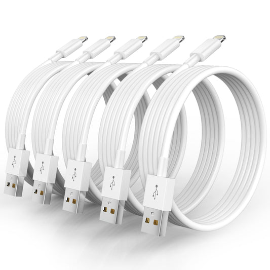 5 Pack(10FT)[Apple MFi Certified] iPhone Charger Long Lightning Cable Fast Charging iPhone Cord Compatible iPhone 14/14 Pro Max/13 Pro Max/12/11 Pro…