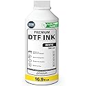 DTF Ink White 16.9 fl oz (500 ml) Refill - High Opacity, Clog-Free Formula - Compatible with All DTF Printheads Including I3200, XP600, L1800, ET8550