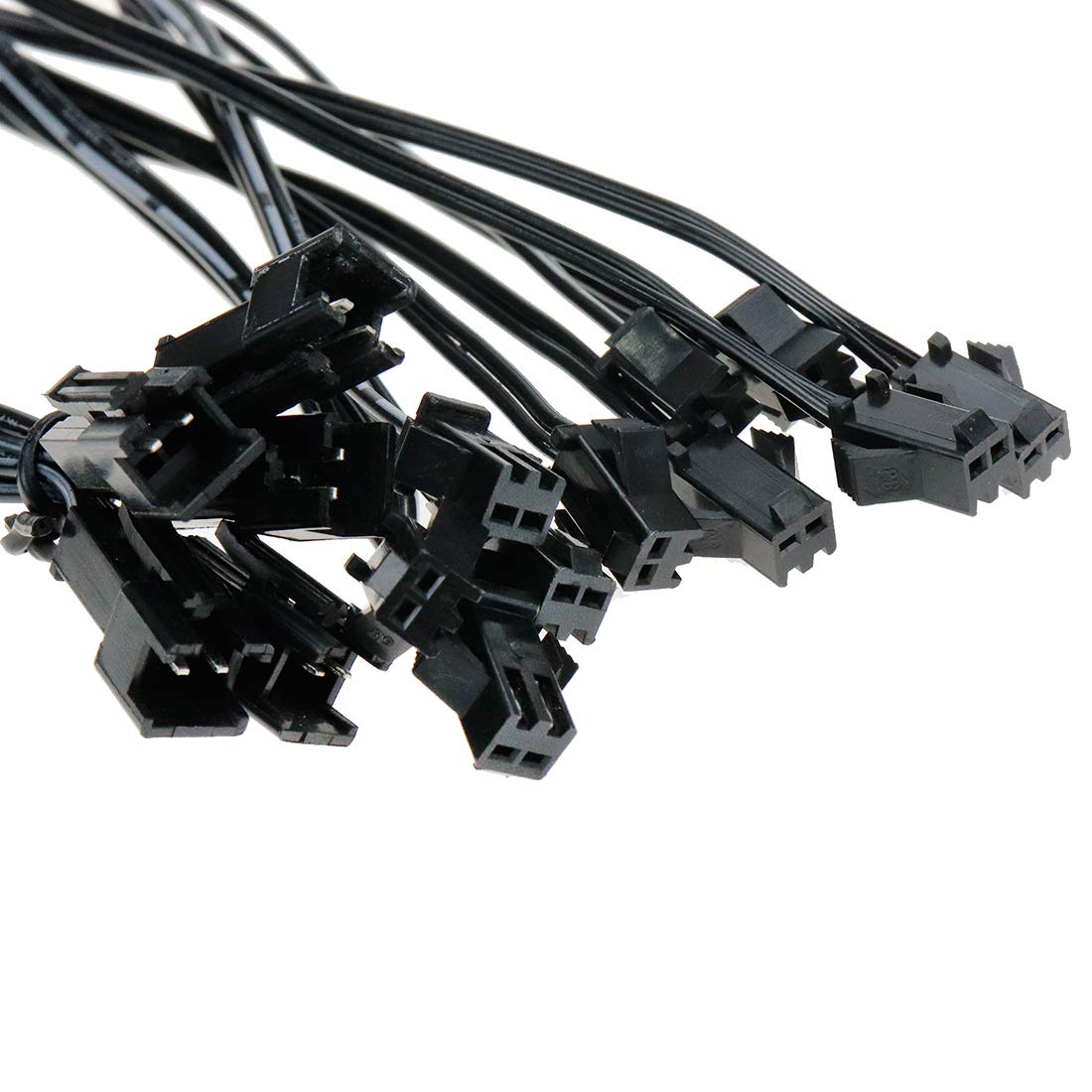 Modengzhe 5 Pcs 2-Way EL Splitter Cable, One Male to Dual Female EL Wire for Neon Lights Battery Pack, 14.9 Inches