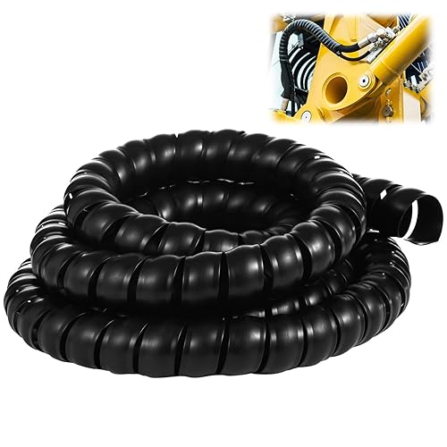 Spiral Wrap Cable Protector, 1.69" OD x 9.8 ft L Spiral Cable Wrap, Flame Retardant Plastic Hose Protector, Abrasion Resistant Wire Sleeve