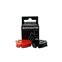 My Needle Store [SA-10] 45 Record Adapter, 10 Pack (5 Red, 5 Black) for 45 RPM Records - Compatible with Record Players and Turntables; Perfect