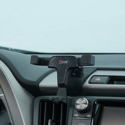 BEERTE Phone Holder fit for Toyota RAV4 2013-2018 Adjustable Air Vent, Car Dashboard Cell Phone Mount Carbon Fiber Pattern Phone Mount fit for Any