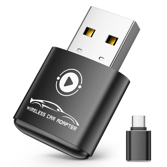 vnilrgle Wireless CarPlay Adapter for Apple iPhone?2026 Upgraded? Mini Design, Converts Factory Wired to Wireless Adapter for CarPlay, Plug and Play