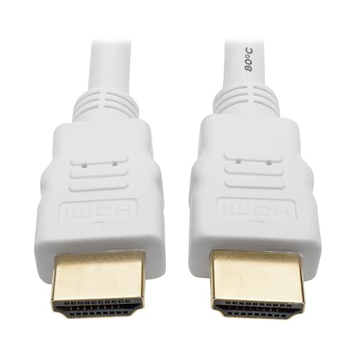 TRIPP LITE High Speed HDMI Cable, High-Definition Digital Video Audio, 4K @ 30Hz M/M, 10', White (P568-010-WH)