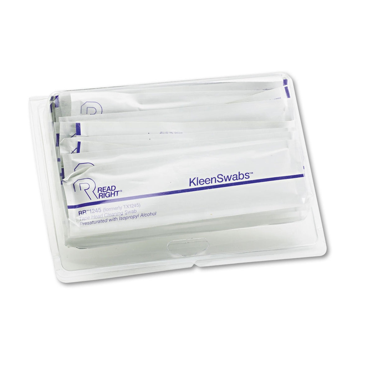 Printer Cleaner, Solution-Saturated, Cleans Inkjet/Thermal/Tape Heads, 25/Box RRTRR1245