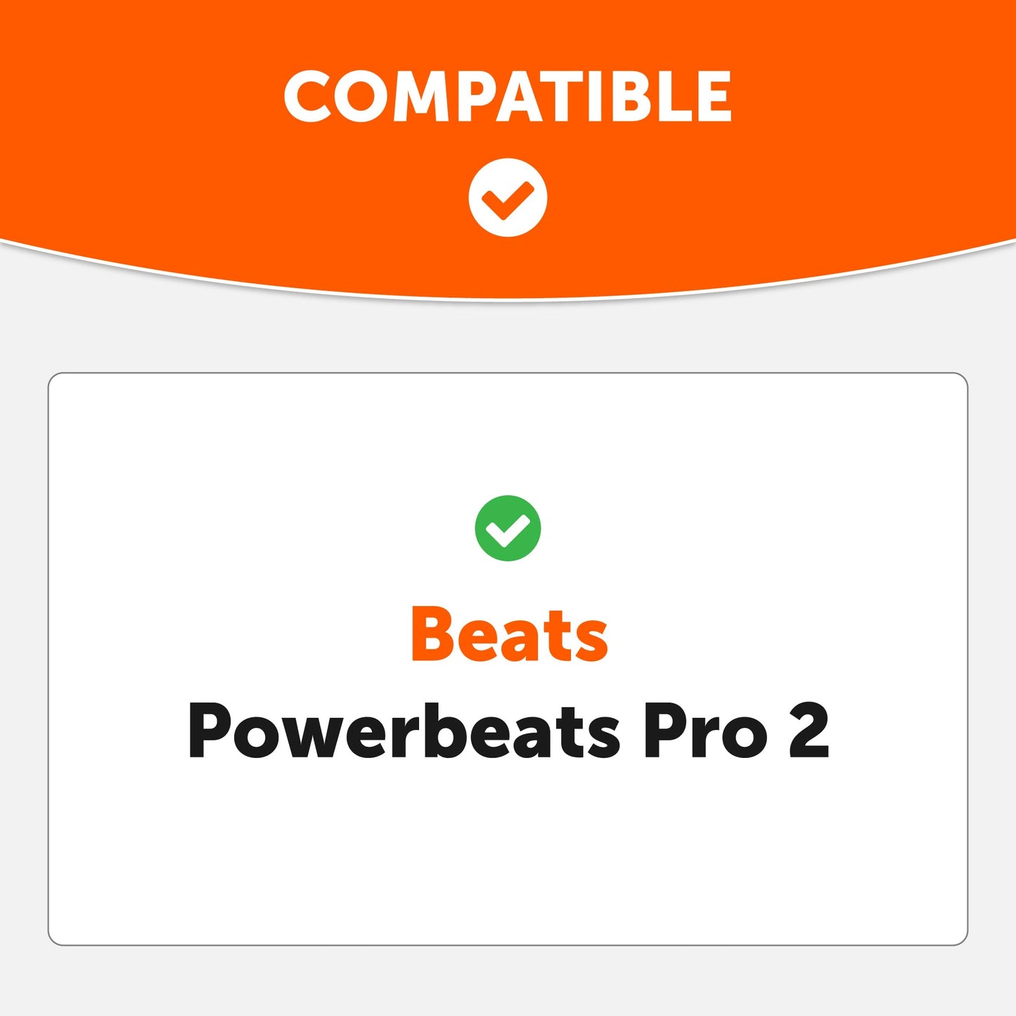 WC TipZ Powerbeats Pro 2 - Memory Foam Ear Tips Compatible with Beats Powerbeats Pro 2 by Wicked Cushions | Enhanced Comfort, Secure Fit & Noise
