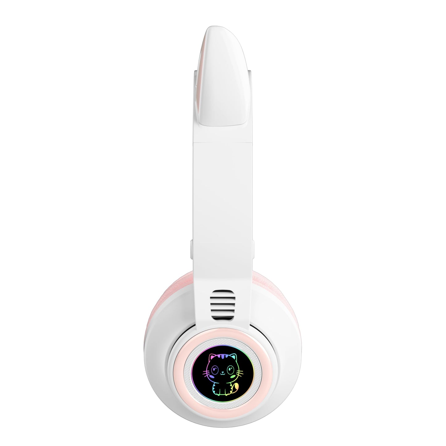 Bluetooth Headphones Girl Kids,Cat Ear LED Light Wireless/Wired Headset,85 dB Volume Limited, Foldable,Built-in Mic,Support FM/Micro SD/TF,for…