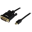 StarTech.com 10ft (3m) Mini DisplayPort to DVI Cable - Mini DP to DVI Adapter Cable - 1080p Video - Passive mDP 1.2 to DVI-D Single Link - mDP or