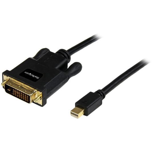 StarTech.com 10ft (3m) Mini DisplayPort to DVI Cable - Mini DP to DVI Adapter Cable - 1080p Video - Passive mDP 1.2 to DVI-D Single Link - mDP or