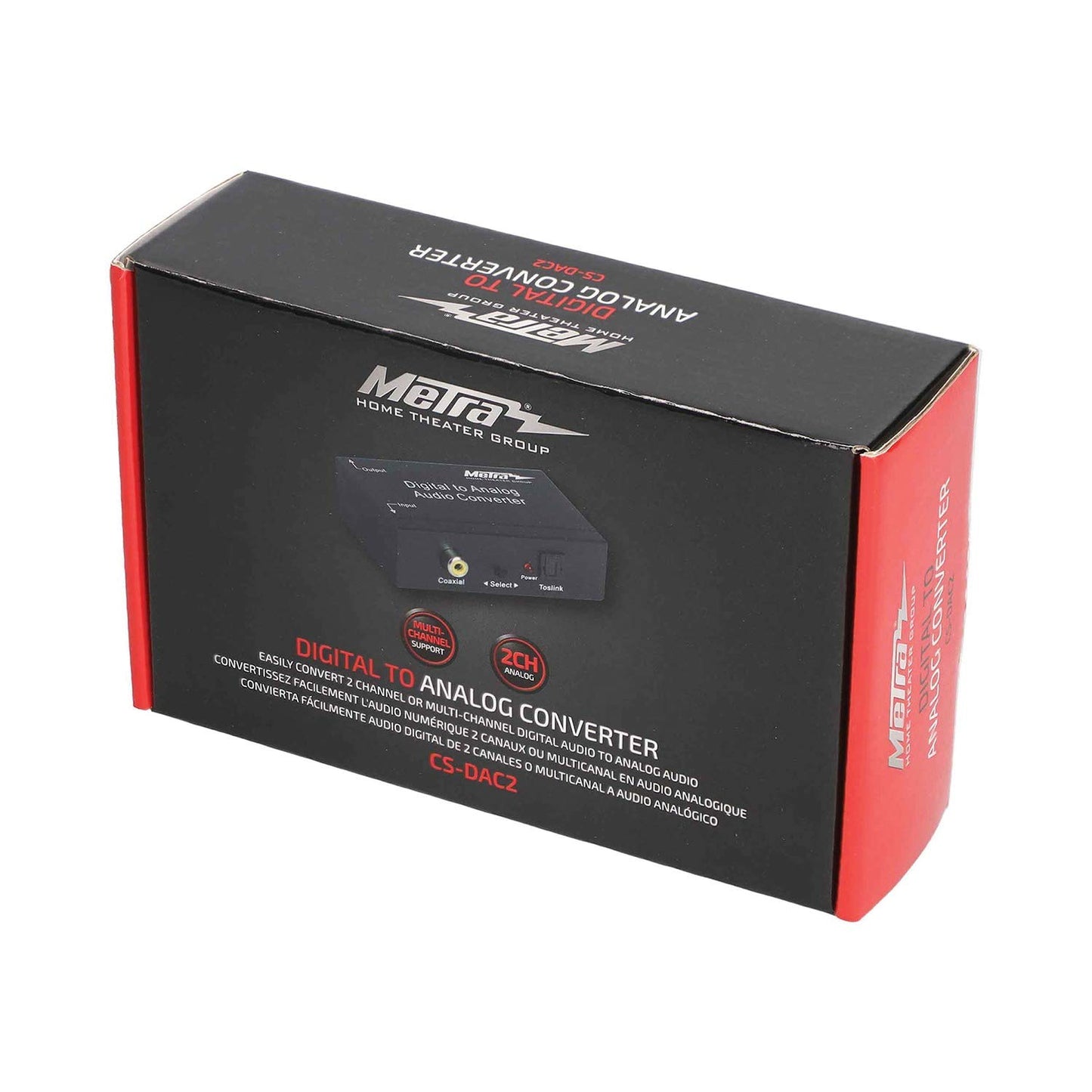 Metra CS-DAC2 Digital TOSLINK/Optical SPDIF to RCA Audio Converter