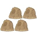 B42S Fully Wireless 240 Watt Rechargeable Battery Bluetooth Rock 4 Speaker Set Sandstone