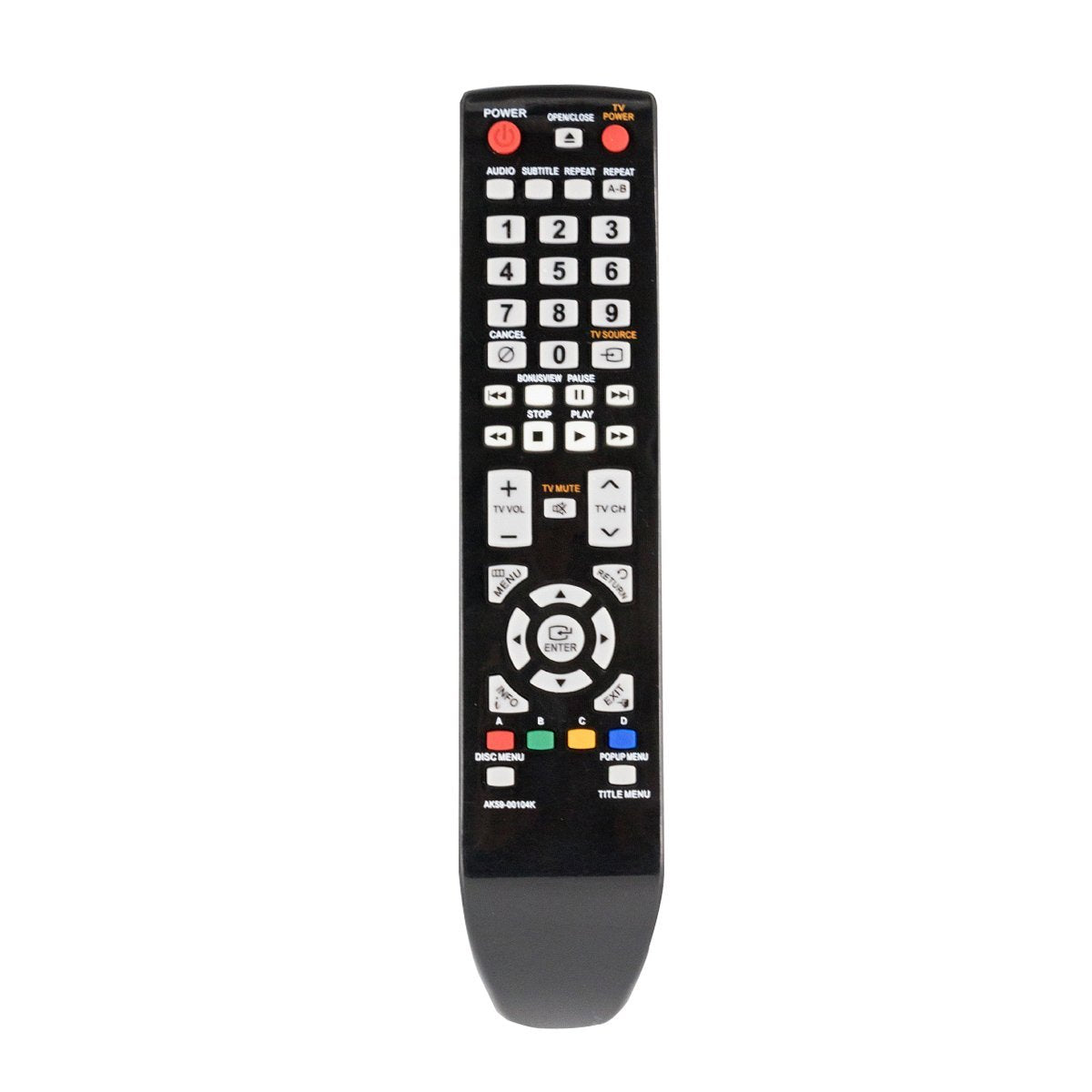 Replace AK59-00104K Remote Control for Samsung Blu-ray DVD Player BDP3600 BDP-1590 BD-P1600 BDP1602